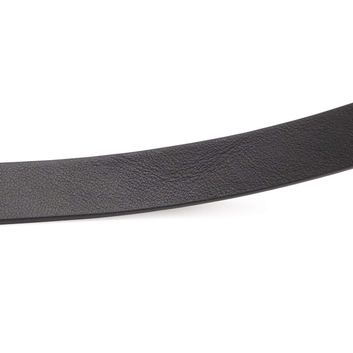 Dior Logo Rhinestone Narrow Belt Leather Black Gold 70 — view 7