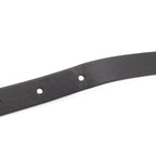 Dior Logo Rhinestone Narrow Belt Leather Black Gold 70 — view 6