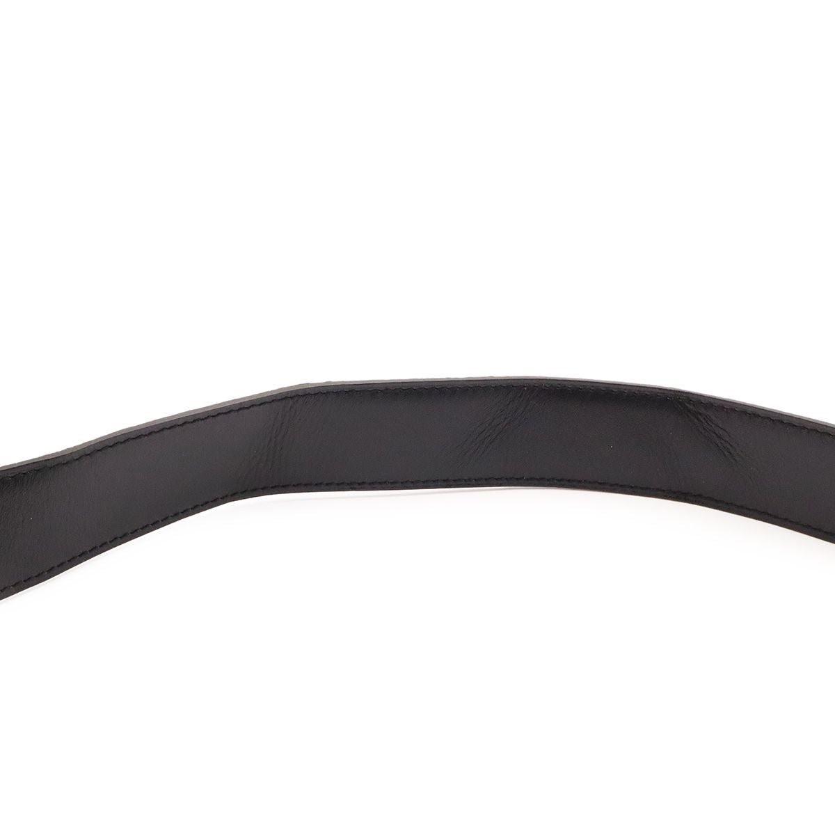 Hermes H Carre H Belt Double H Reversible Box Calf Togo Black Havana Silver — view 5