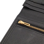 Hermes Bearn Soufflet Wallet Bifold Veau Epsom Black Gold — view 6
