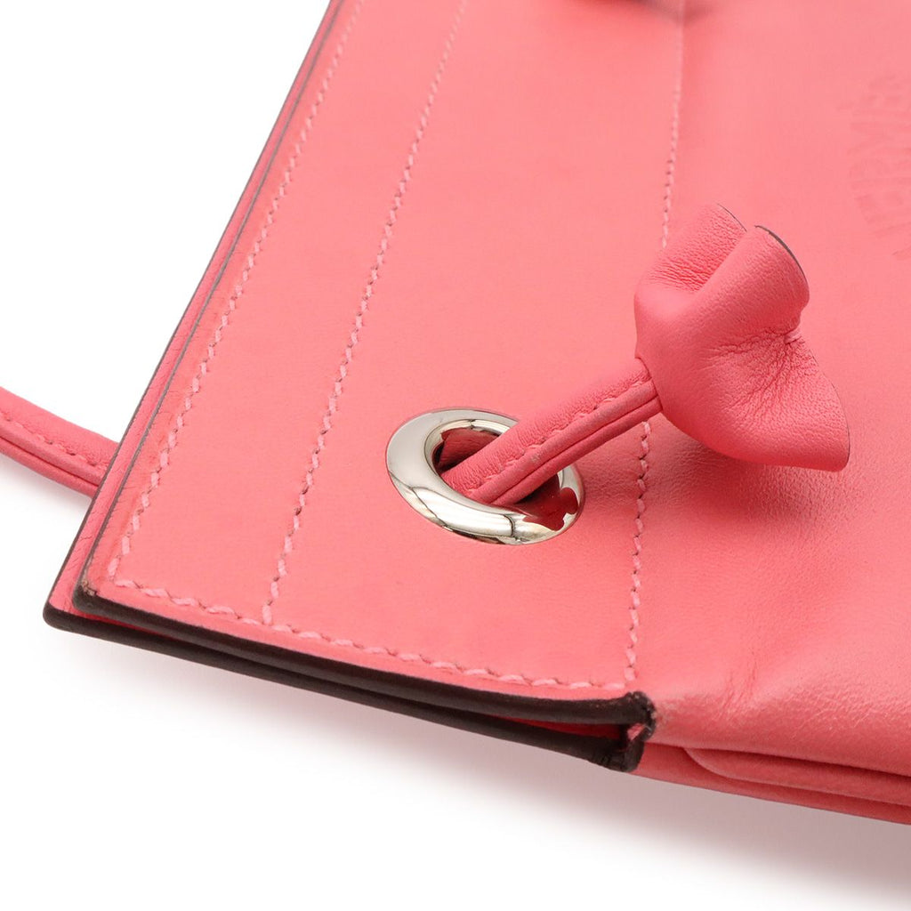 Hermes Sac Aline Mini Shoulder Bag Pochette Crossbody Veau Swift Rose Azalea — view 5