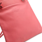Hermes Sac Aline Mini Shoulder Bag Pochette Crossbody Veau Swift Rose Azalea — view 6