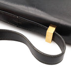 Hermes Ring Shoulder Bag Box Calf Leather Black Gold — view 4