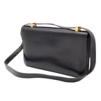 Hermes Ring Shoulder Bag Box Calf Leather Black Gold — view 2