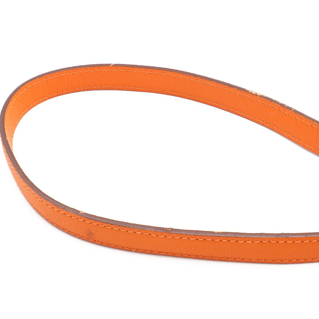 Hermes Vespa TPM Shoulder Bag Pochette Crossbody Veau Epsom Orange Silver — view 4