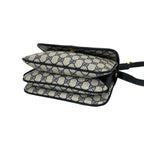 Gucci Vintage GG Logo Leather Mini Shoulder Bag Pochette Navy — view 8