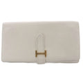 Hermes Bearn Soufflet Wallet Chevre Mushroom Gold