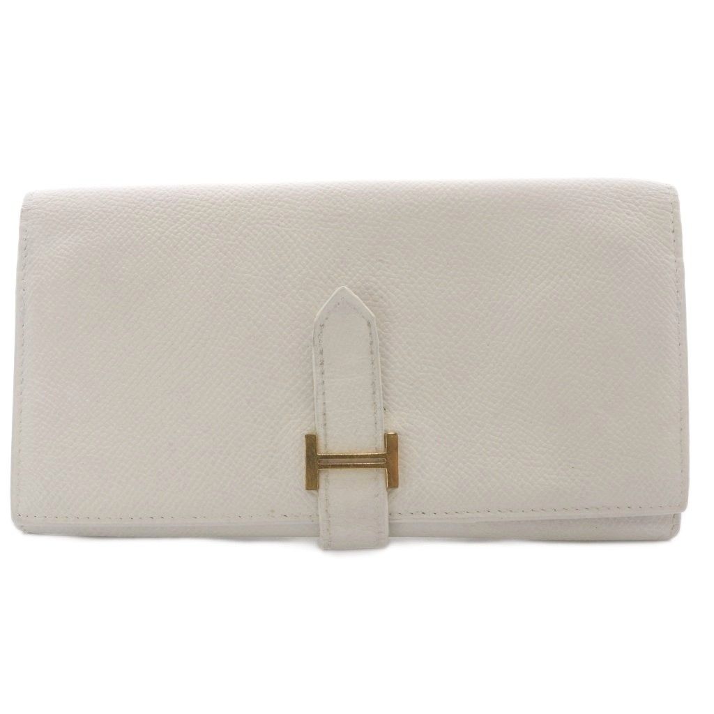 Hermes Bearn Soufflet Wallet Chevre Mushroom Gold