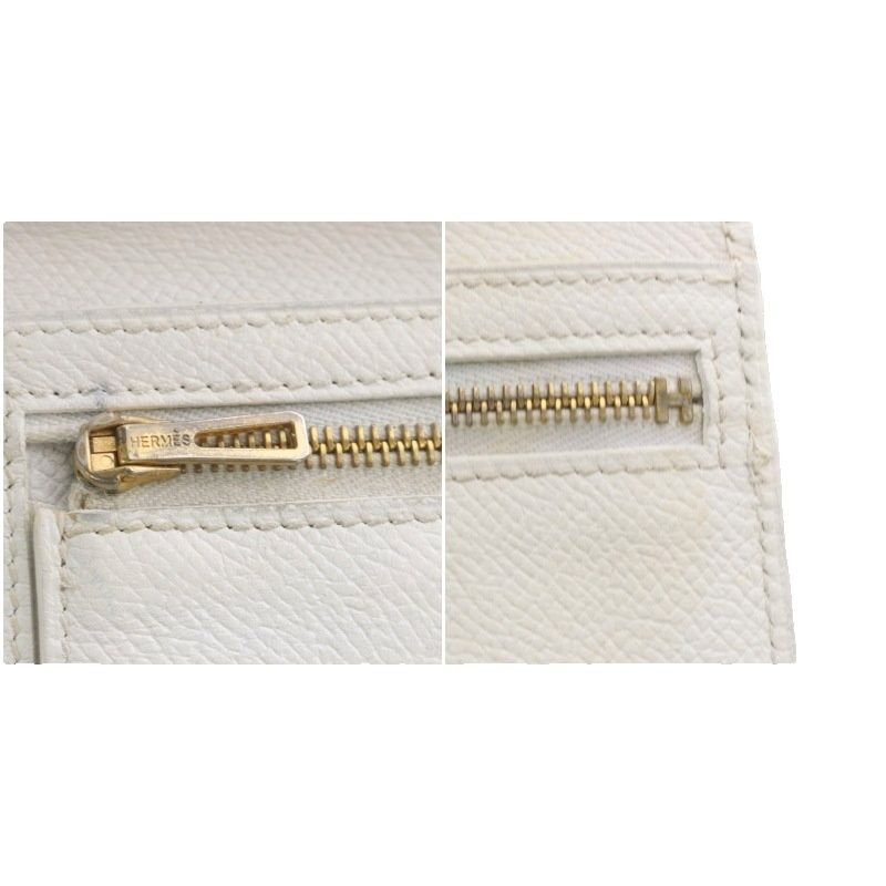 Hermes Bearn Soufflet Wallet Chevre Mushroom Gold — view 6