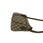 Gucci Vintage Sherry Line GG Logo Pattern Leather Shoulder Bag Pochette Brown — view 6
