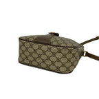 Gucci Vintage Sherry Line GG Logo Pattern Leather Shoulder Bag Pochette Brown — view 8