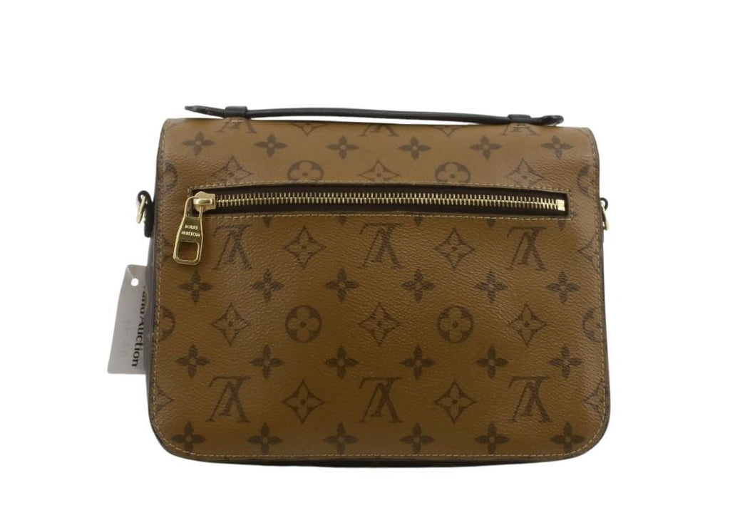 Louis Vuitton Handbag Pochette Metis Brown Monogram Reverse 2-Way Gold — view 2