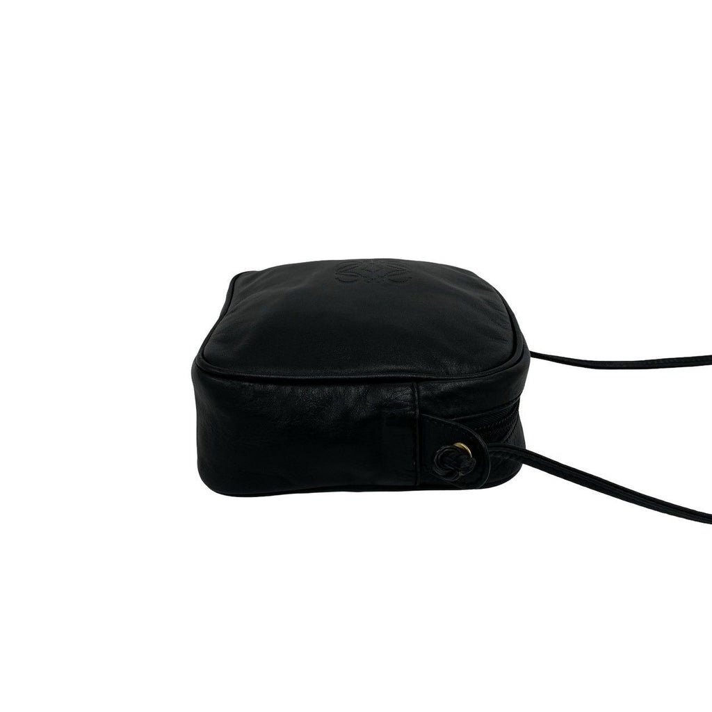 Loewe Vintage Anagram Logo Nappa Leather Mini Square Shoulder Bag Pochette Black — view 6