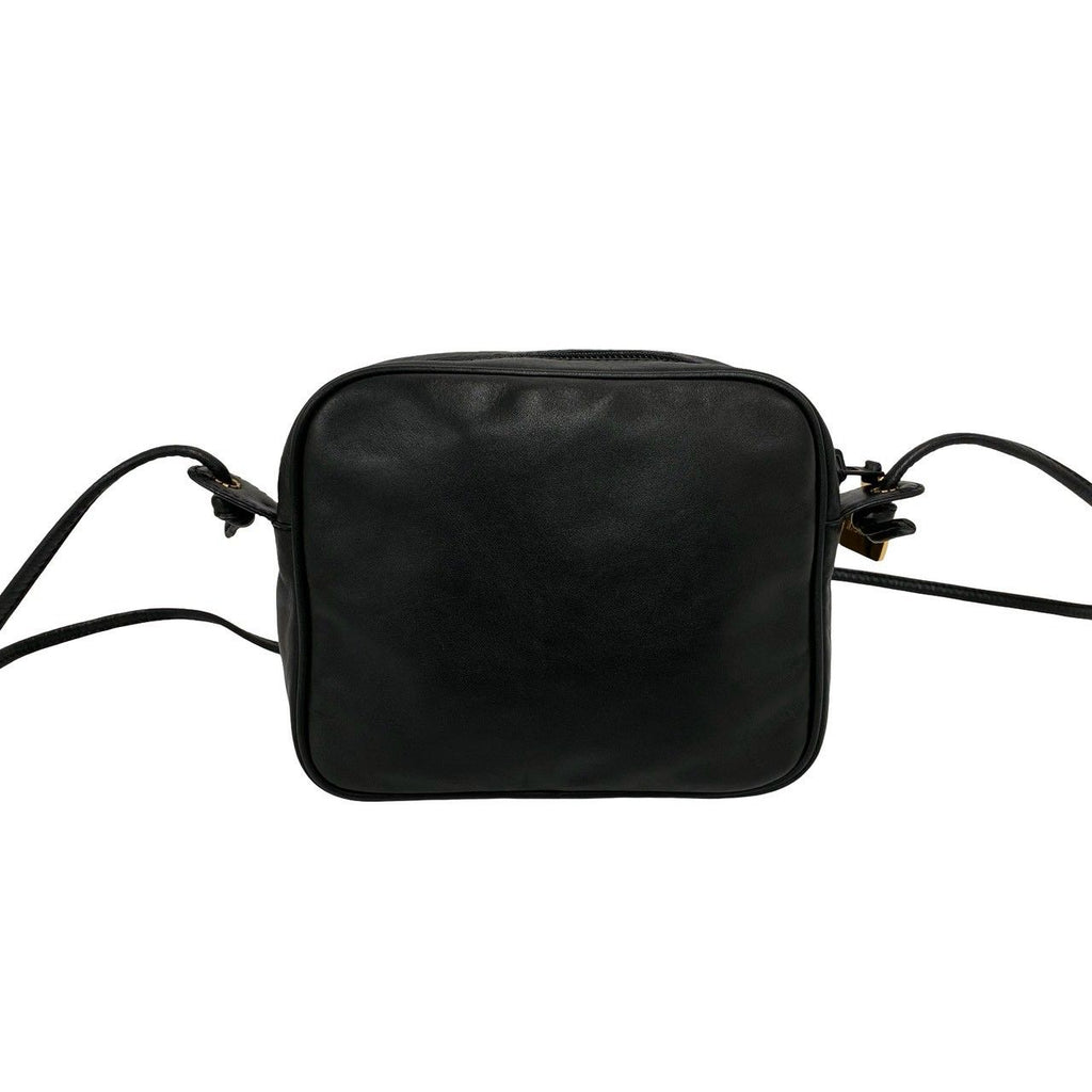 Loewe Vintage Anagram Logo Nappa Leather Mini Square Shoulder Bag Pochette Black — view 3