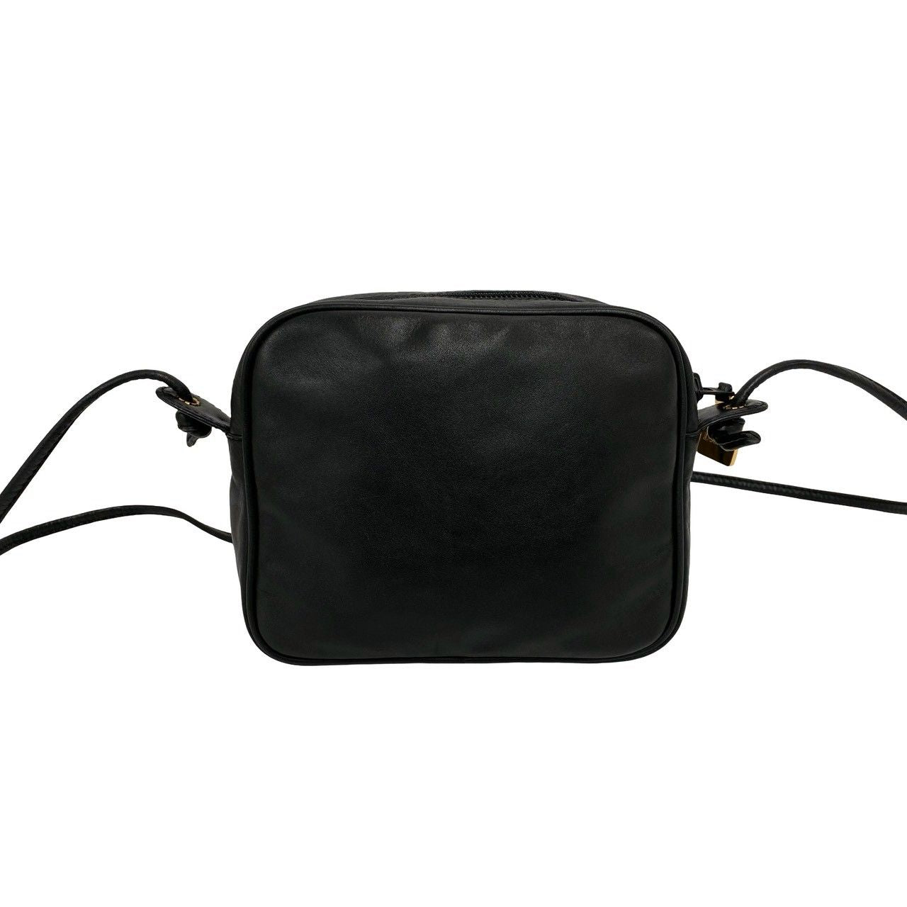 Loewe Vintage Anagram Logo Nappa Leather Mini Square Shoulder Bag Pochette Black — view 3