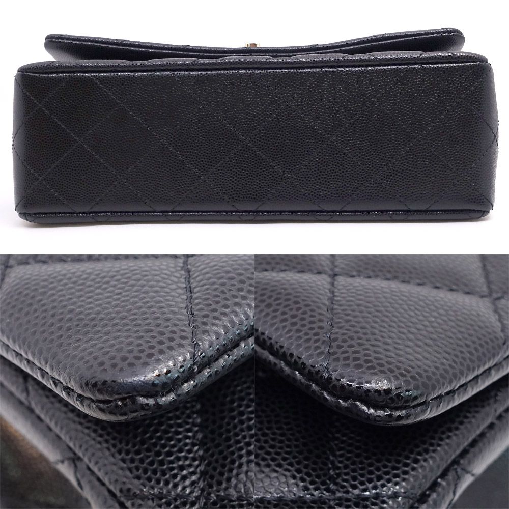 Chanel Top Handle Quilted Grained Calfskin BK GD — view 4