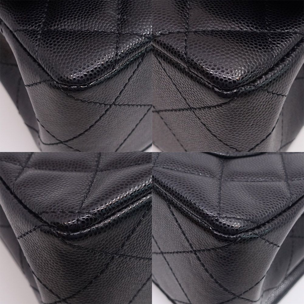 Chanel Top Handle Quilted Grained Calfskin BK GD — view 5
