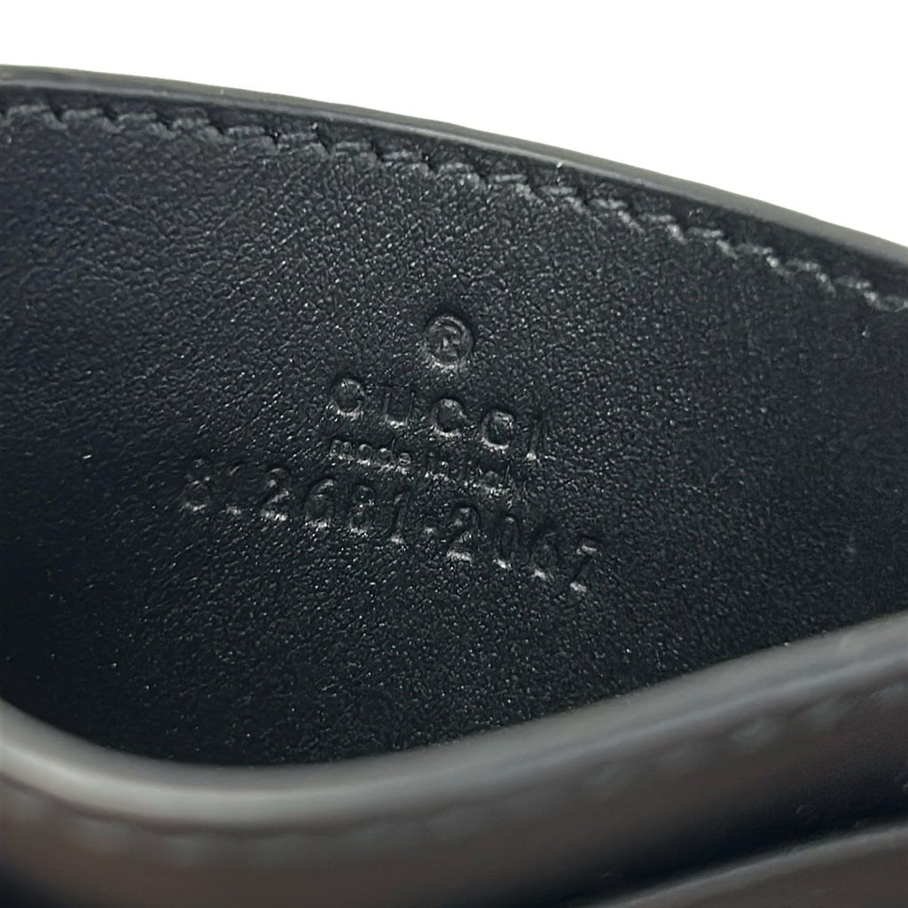 Gucci Card Case Maxi GG Black Leather — view 4