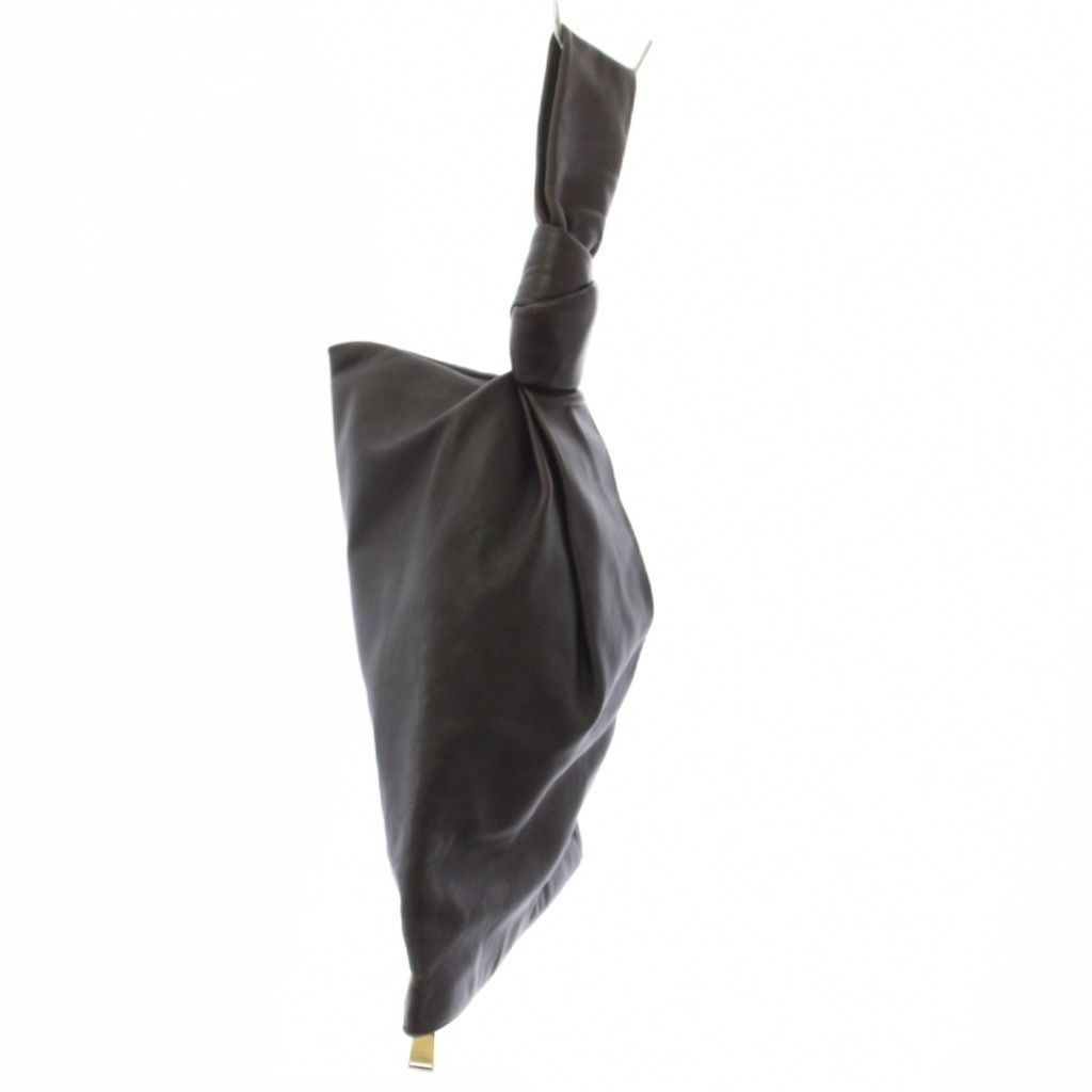 Bottega Veneta the Twist BV Triangle Handbag Leather Brown — view 3