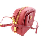 Prada Saffiano Fiocco Ribbon Mini Shoulder Bag Posiette Leather Pink — view 3