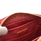 Prada Saffiano Fiocco Ribbon Mini Shoulder Bag Posiette Leather Pink — view 8