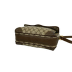 Gucci Vintage Sherry Line GG Logo Pattern Leather Shoulder Bag Pochette Brown — view 8