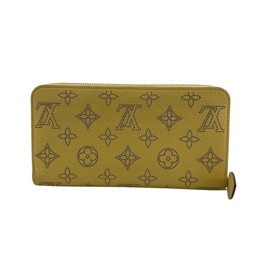 Louis Vuitton Zippy Wallet Mahina Leather Yellow