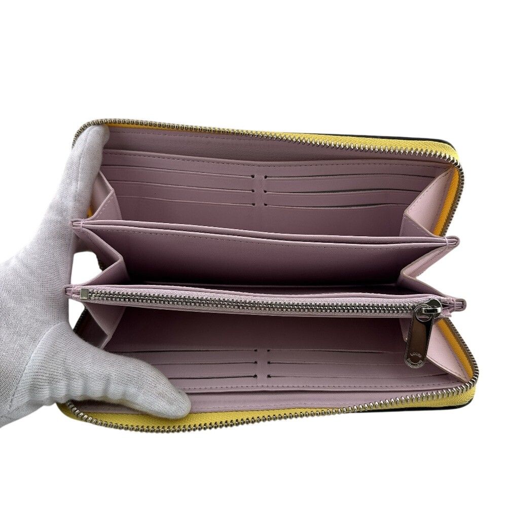 Louis Vuitton Zippy Wallet Mahina Leather Yellow — view 6