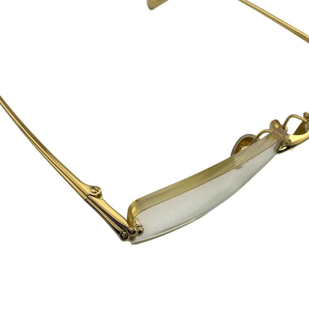 Louis Vuitton LV Comet Rectangle Metal Sunglasses Gold Eyewear — view 6