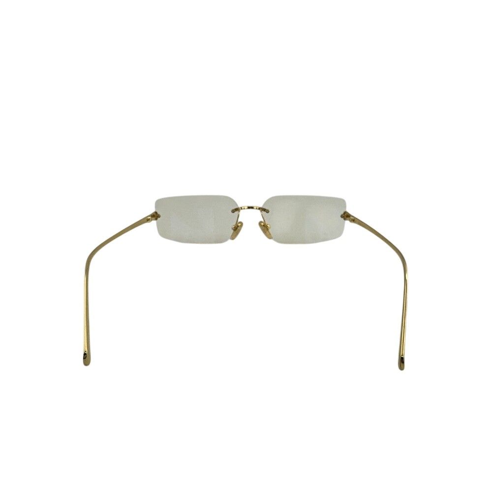 Louis Vuitton LV Comet Rectangle Metal Sunglasses Gold Eyewear — view 3
