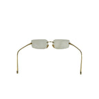 Louis Vuitton LV Comet Rectangle Metal Sunglasses Gold Eyewear — view 3