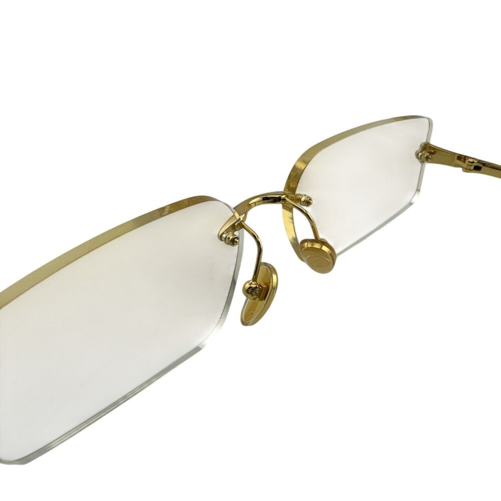 Louis Vuitton LV Comet Rectangle Metal Sunglasses Gold Eyewear — view 5