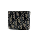 Dior Oblique Canvas Bifold Wallet Navy