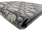 Dior Oblique Canvas Bifold Wallet Navy — view 4