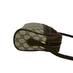 Gucci Vintage Sherry Line GG Logo Pattern Leather Shoulder Bag Pochette Brown — view 6