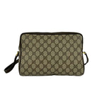 Gucci Vintage Sherry Line GG Logo Pattern Leather Shoulder Bag Pochette Brown — view 3