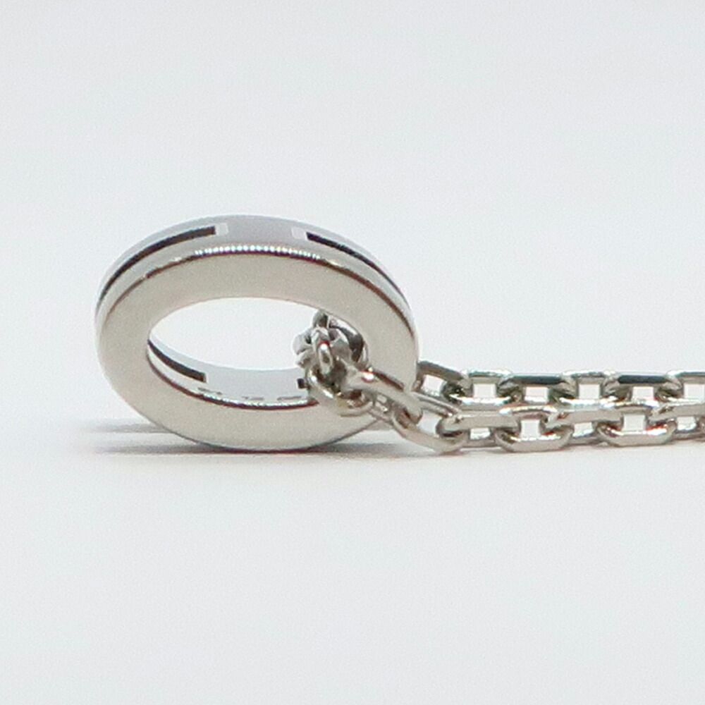 Hermes Necklace Mini Pop H Rocabar Black Silver H Logo Pendant — view 4