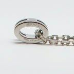 Hermes Necklace Mini Pop H Rocabar Black Silver H Logo Pendant — view 3