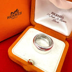 Hermes Vintage Ring 925 Sterling Silver