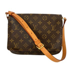 Louis Vuitton Musette Tango Short Monogram Shoulder Bag Brown