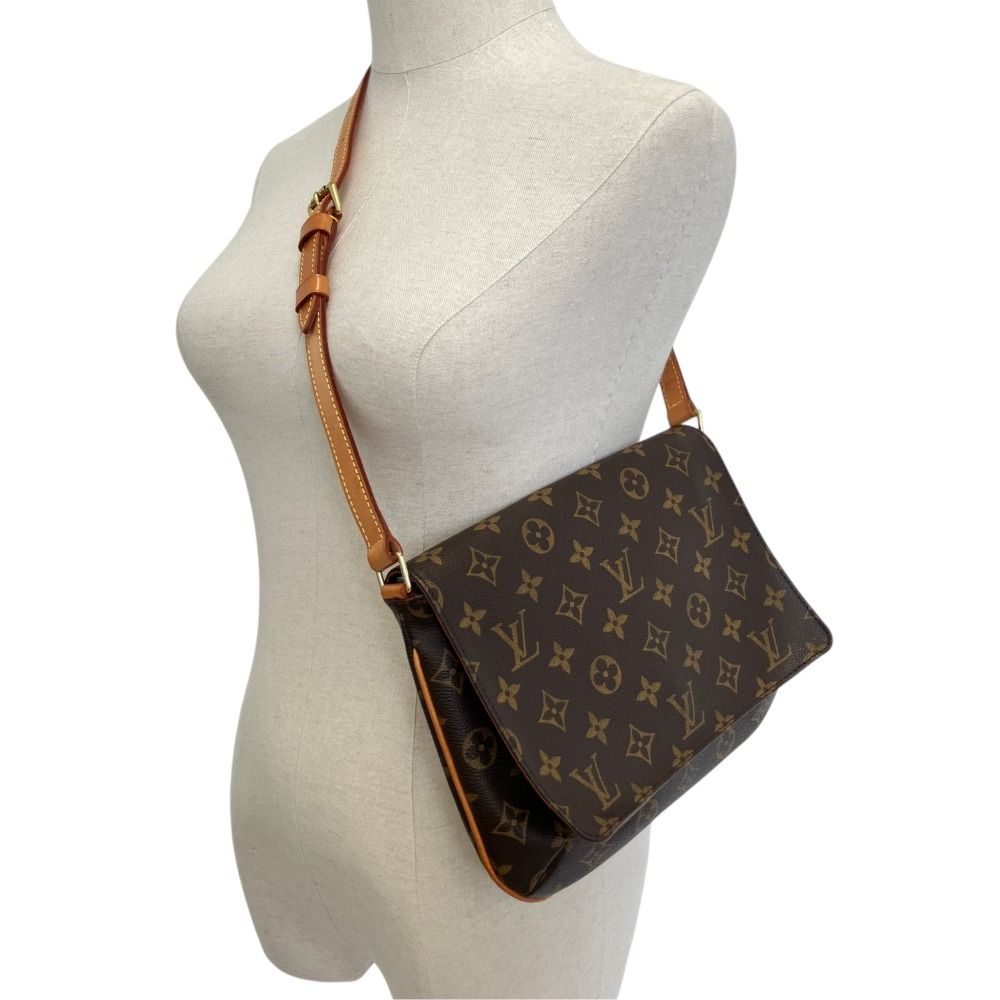 Louis Vuitton Musette Tango Short Monogram Shoulder Bag Brown — view 7