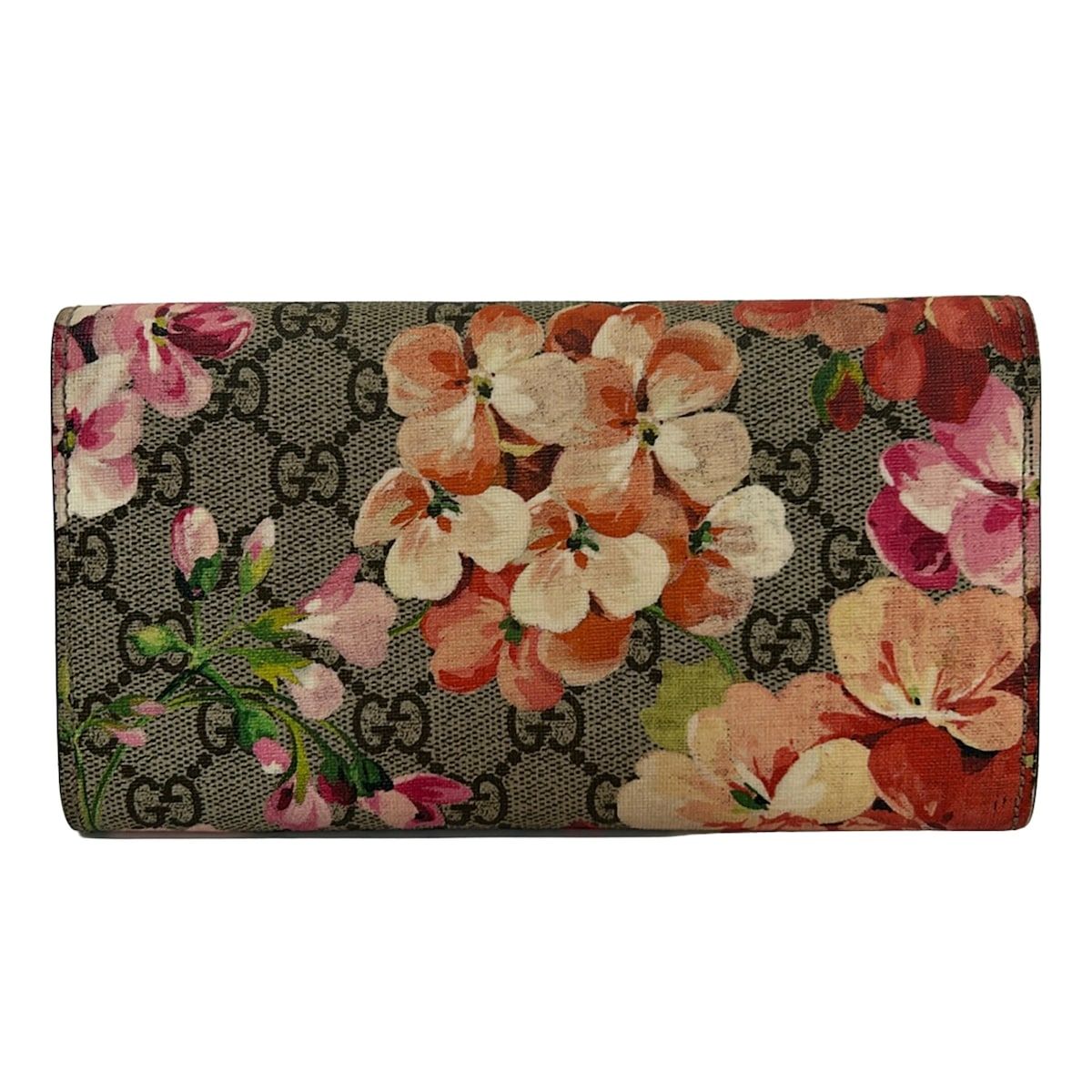 Gucci Wallet GG Blooms Beige Red Multi Floral Pattern — view 2