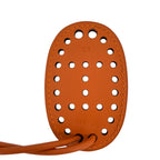 Hermes Mia H Perforated Evelyne Motif Leather Belt String S Brown — view 4