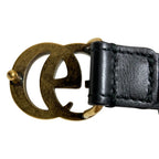 Gucci GG Marmont Leather Narrow Belt 80 Black — view 5