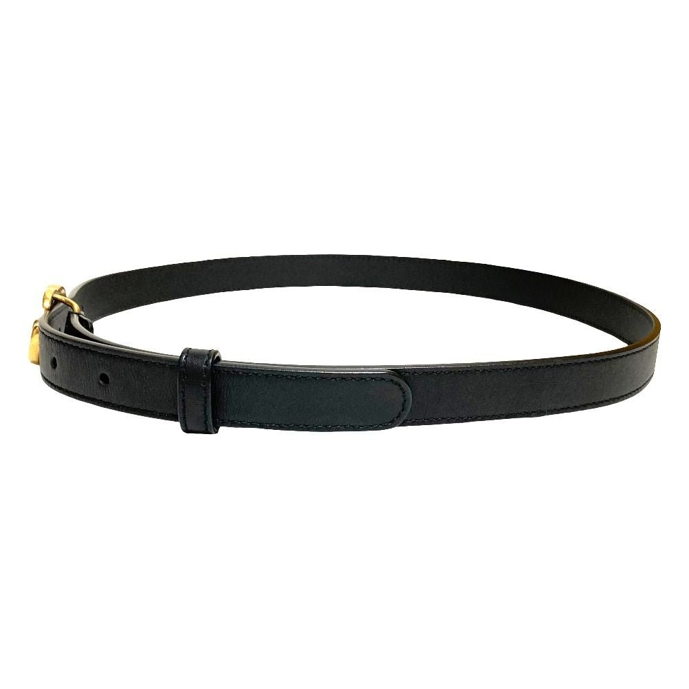 Gucci GG Marmont Leather Narrow Belt 80 Black — view 3