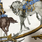 Hermes Marine Et Cavalerie Sea and Corps Carre 90 Large Scarf White Multicolor — view 5