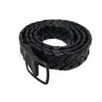 Bottega Veneta Intrecciato Leather Belt Black — view 2