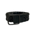 Bottega Veneta Intrecciato Leather Belt Black