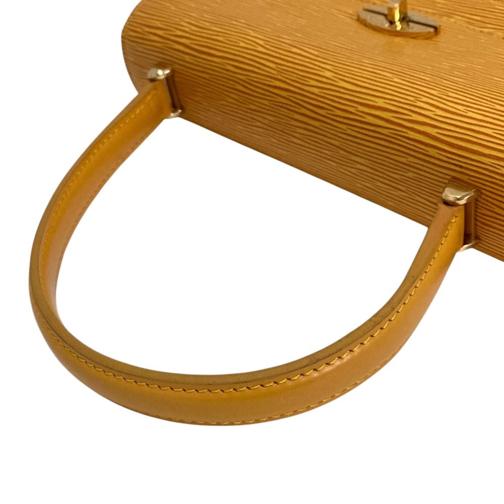 Louis Vuitton Epi Leather Malesherbes Handbag Jaune Yellow — view 5