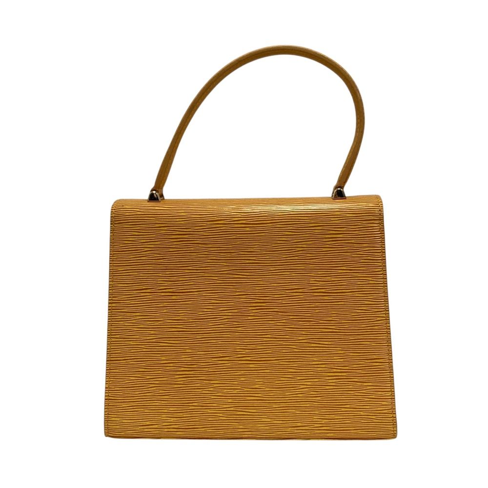 Louis Vuitton Epi Leather Malesherbes Handbag Jaune Yellow — view 3